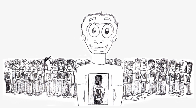 Junior Spreads Love Of Kanye West - Sketch, transparent png