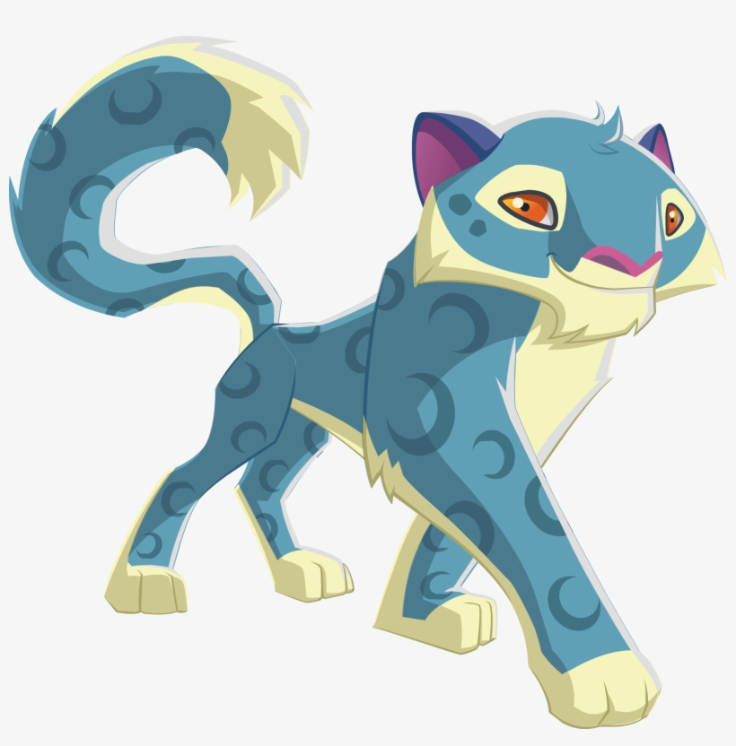 Snow Leopard Walking - Animal Jam Spooky Snow Leopard - 1900x1836 PNG