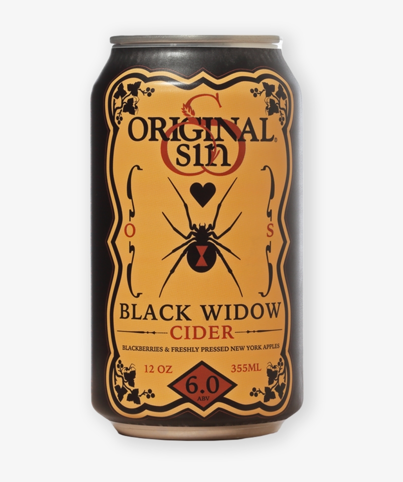 Black-widow - Original Sin Black Widow Cider, transparent png