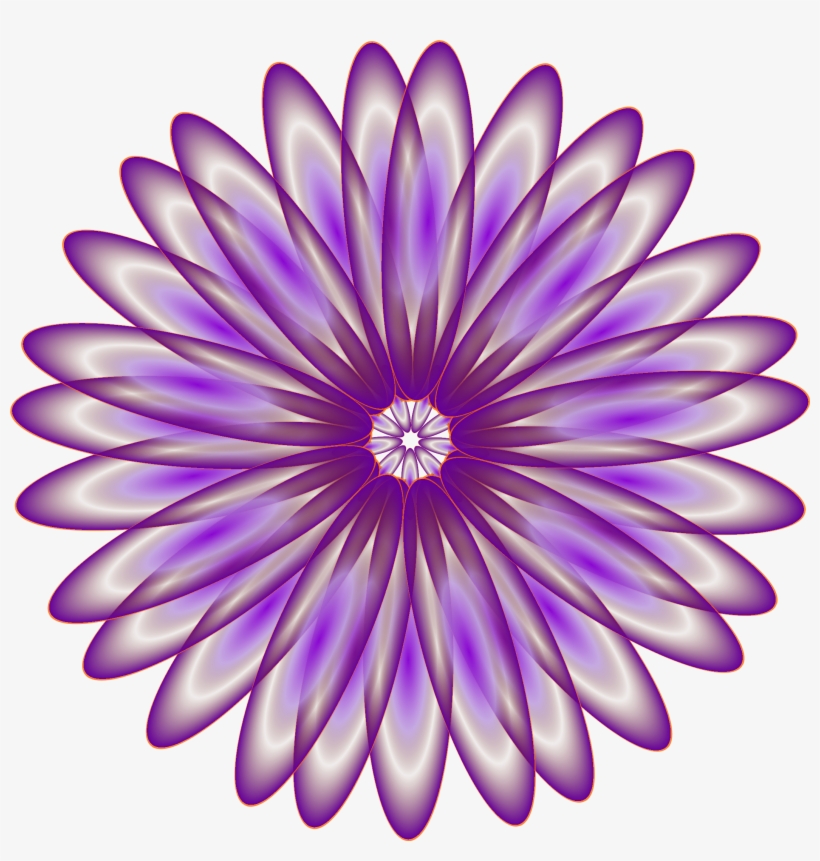 Purple Daisy Clip Art Black And White Stock - Purple Daisy Clip Art, transparent png