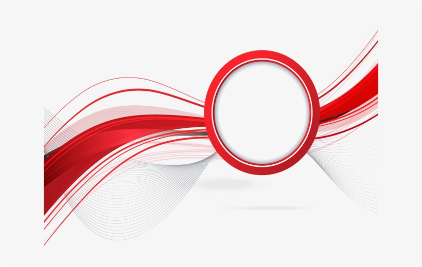Abstract Vector Png Image - Red Curved Abstract Png, transparent png