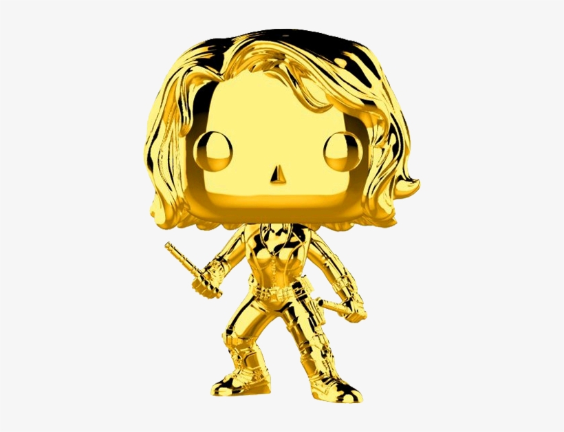 Marvel Studios 10th Anniversary - Black Widow Gold Chrome, transparent png