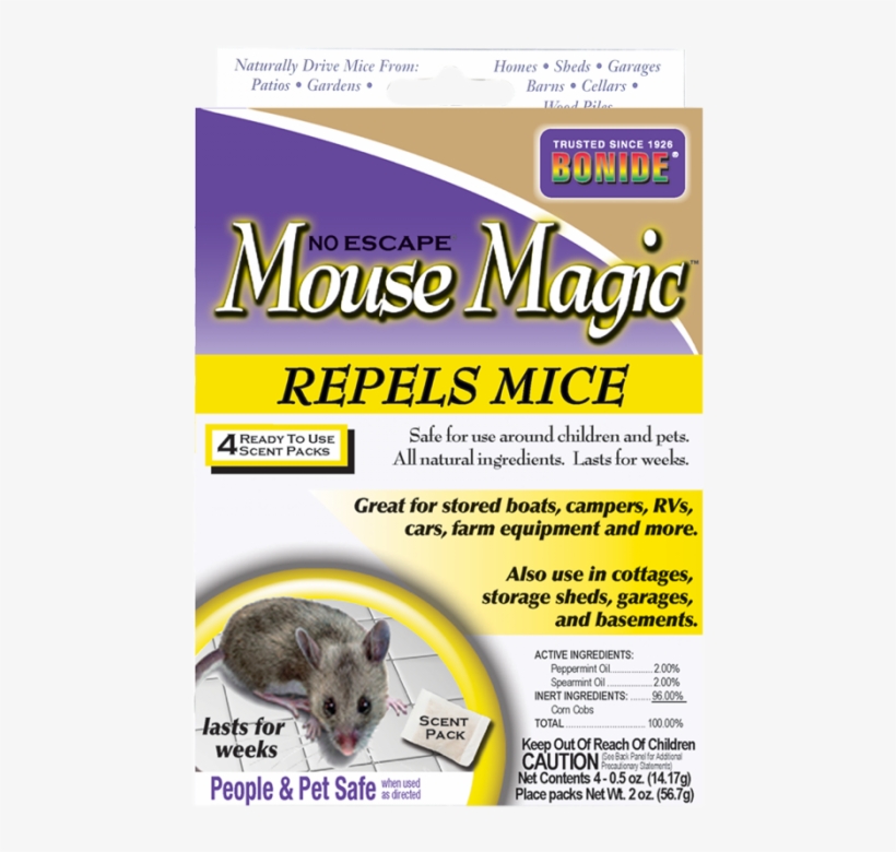 Bonide Products Inc All-natural Mouse Repellent, 4-pk., transparent png