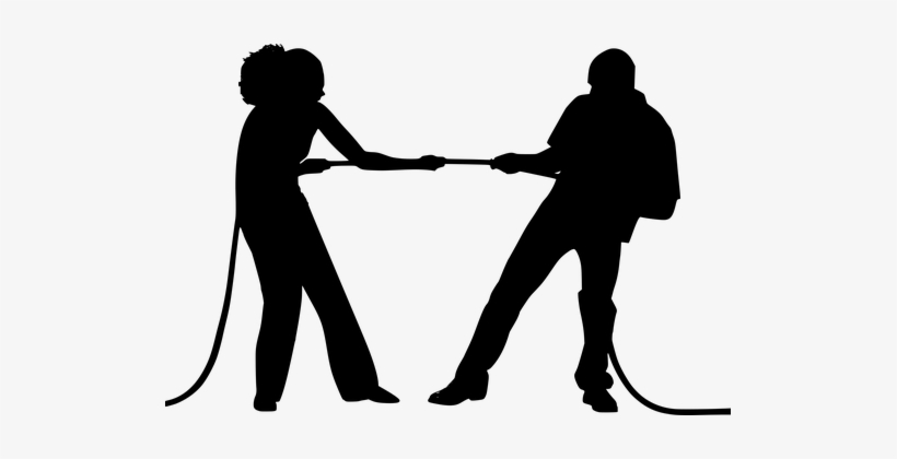 Silhouette, Relationship, Conflict - Transparent Conflict Clipart, transparent png