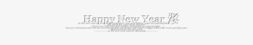 Latest New Year Png [by Sachin]] - Monochrome, transparent png