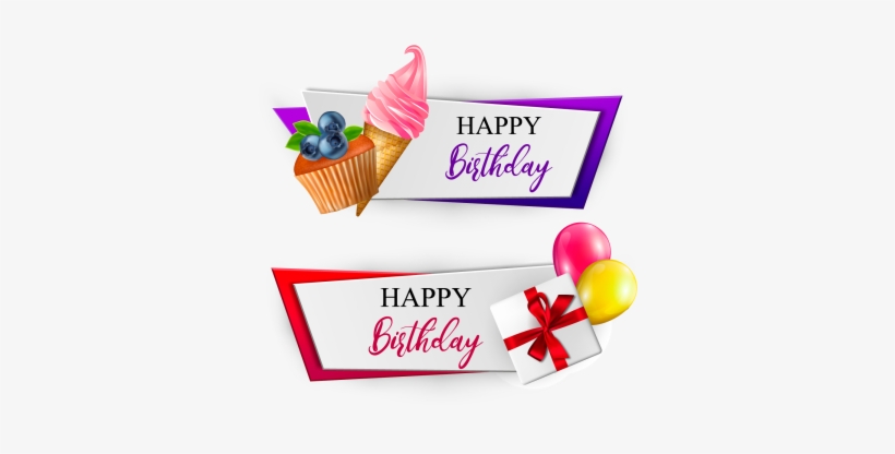 Birthday Icecream, Birthday, Balloons, Cupcakes Png - Birthday, transparent png