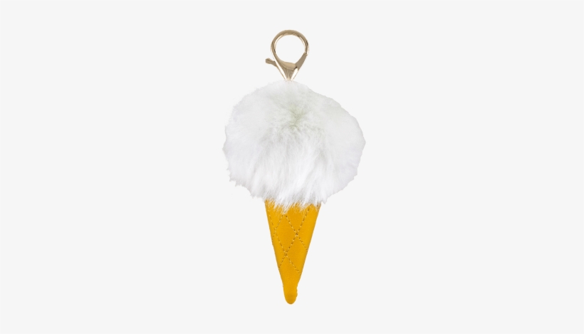 Picture Of Ice Cream Furry Pom-pom Clip White - Ice Cream, transparent png