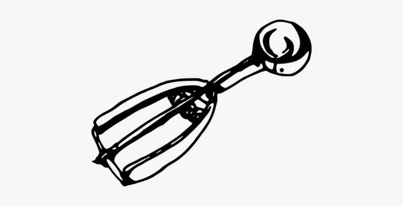 Ice Cream Cones Food Scoops Measuring Spoon - Spoon, transparent png