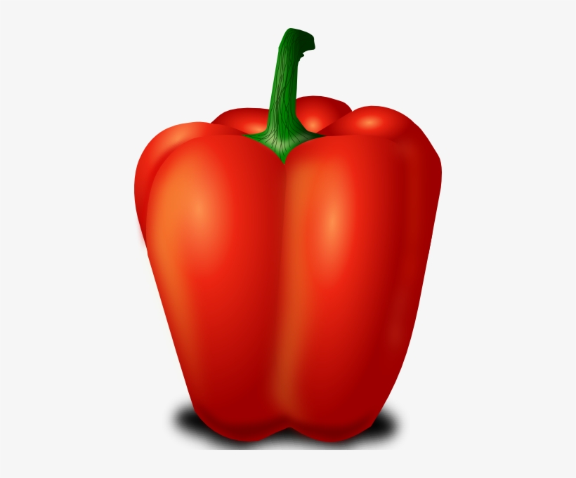 Chili Clipart Sweet Pepper - Red Bell Pepper Clip Art, transparent png