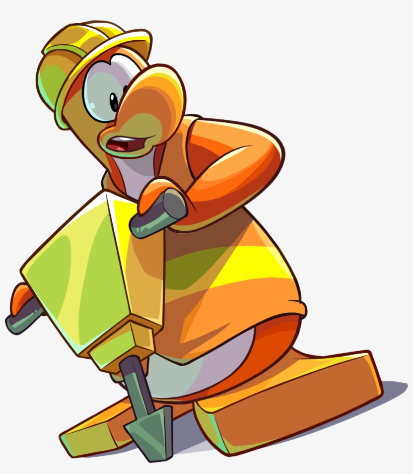 Newspaper Issue 420 Construction Worker - Construction Worker Club Penguin, transparent png