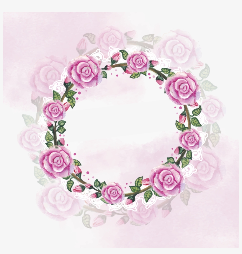 Watercolor Painting Wreath Clip Art - Watercolor Painting, transparent png