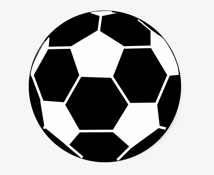 Football Clipart Black And White - Football Black & White, transparent png