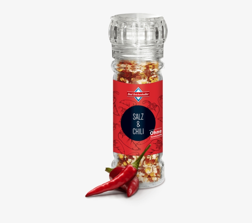 Mühle Salz & Chili - Chili Salz Bad Reichenhaller, transparent png