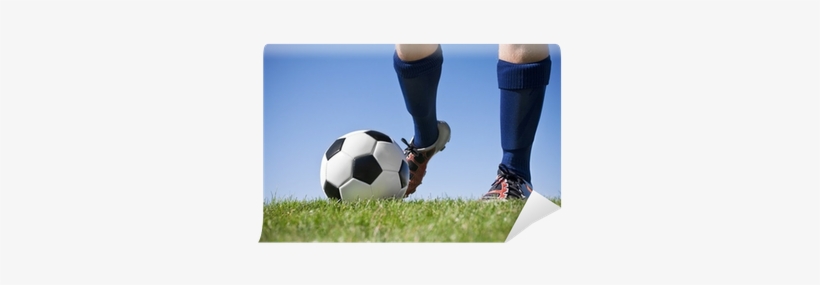Kicking The Soccer Ball Wall Mural • Pixers® • We Live - Legs Kicking A Soccer Ball, transparent png