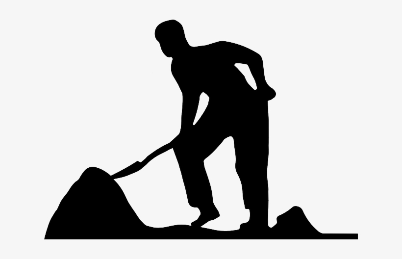 Men At Work, Worker, Builder, Construction Worker - Workman Silhouette Png, transparent png
