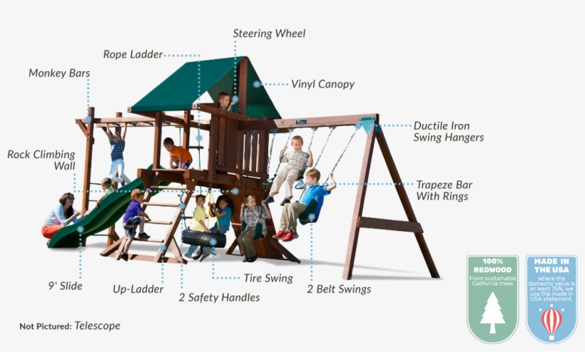 100% California Redwood Construction, transparent png