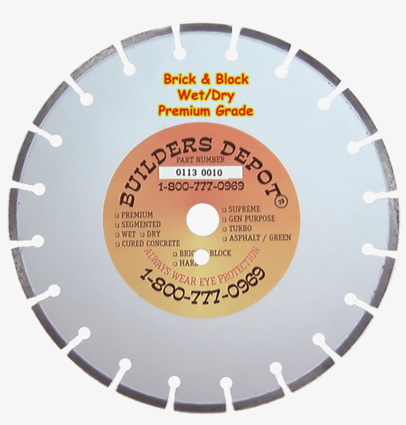 16" Diamond Blade For Brick & Block X, transparent png