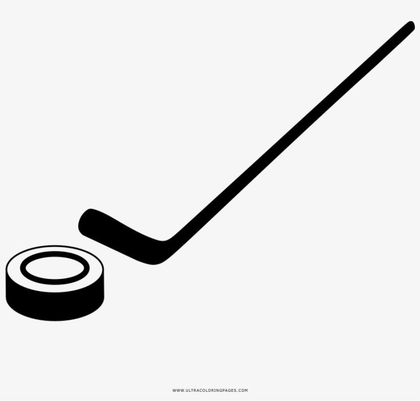 Ice Hockey Coloring Page, transparent png