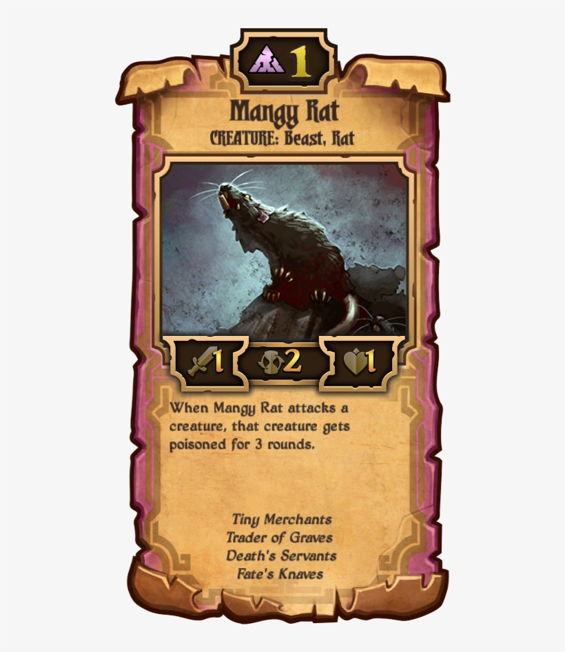 59 Lifestealer 162 Loyal Darkling 165 Mangy Rat, transparent png
