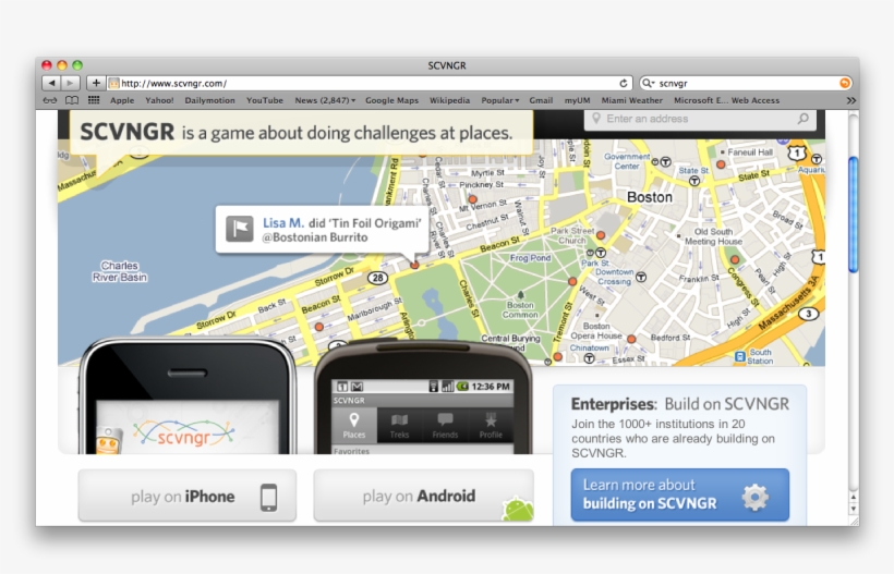 Scvngr Plans To Create A Game Platform As Facebook, transparent png