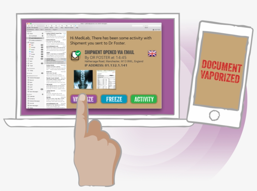 The Sender Has Control To Allow Access, Freeze Or Vaporize, transparent png