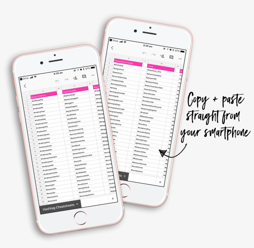 The Ultimate Instagram Hashtag Library - 3486x3259 PNG Download - PNGkit