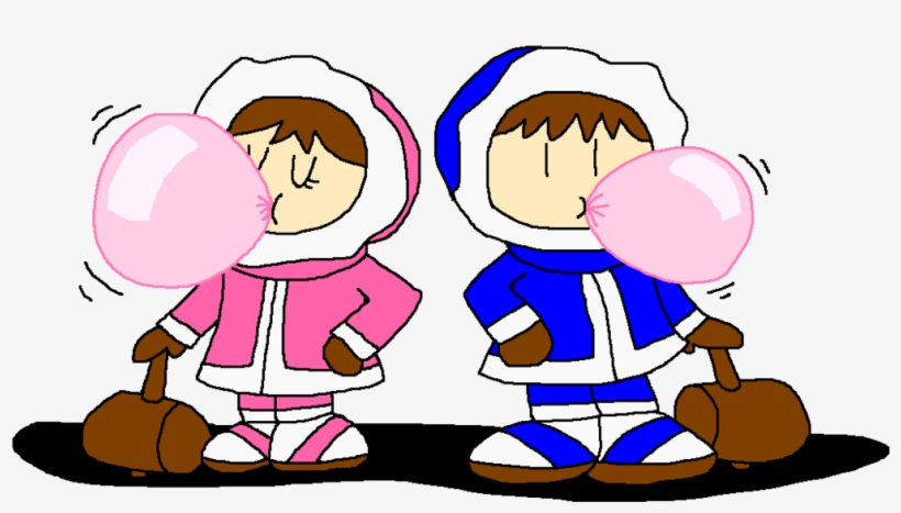 Ice Climbers Blowing Bubble Gum By Pokegirlrules, transparent png