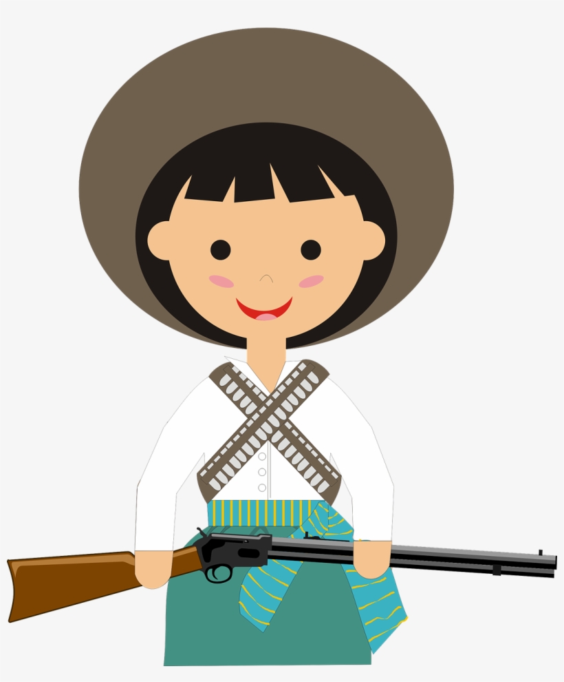 Adelita Soldadera Mexican Revolution, transparent png
