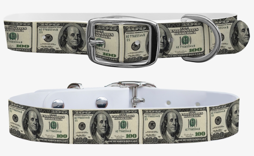 100 Dollar Bill Dog Collar, transparent png