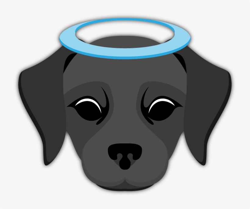 Black Labrador Emoji, transparent png