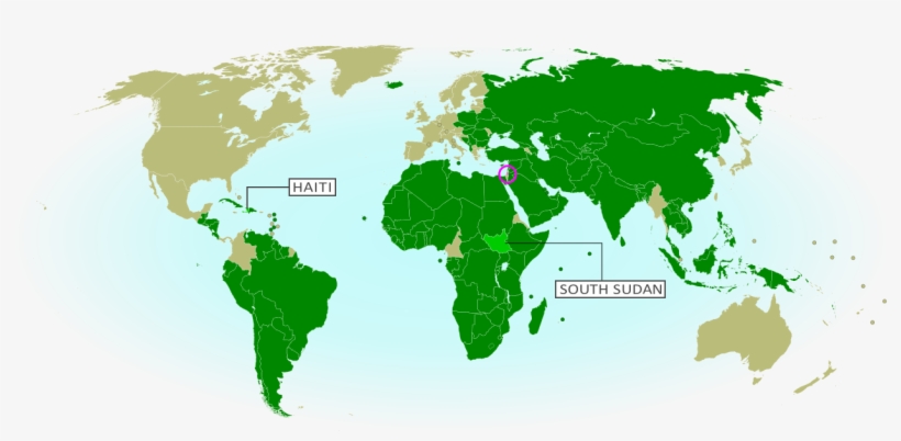 Map Of Countries That Recognize The State Of Palestine, transparent png