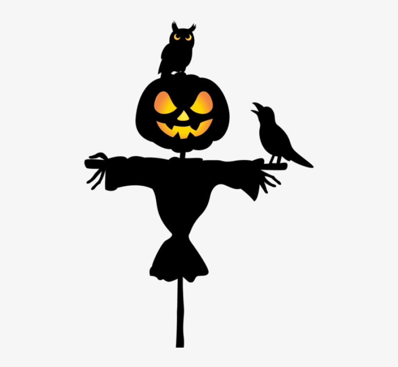 Free Png Download Scarecrow With Owl And Raven Png, transparent png