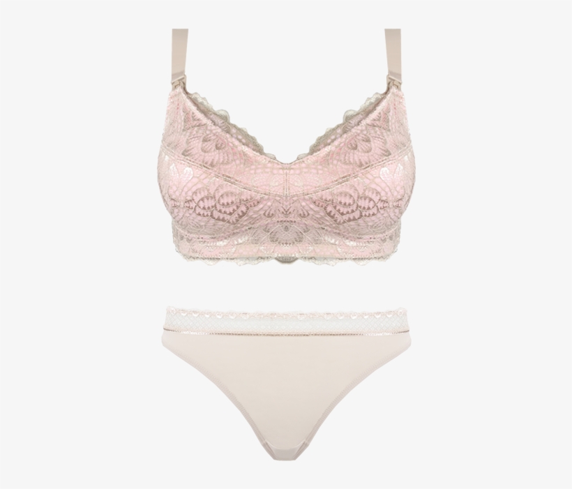 Maternity Bra Almond & Blush Thong Set Seta08 2109thong, transparent png