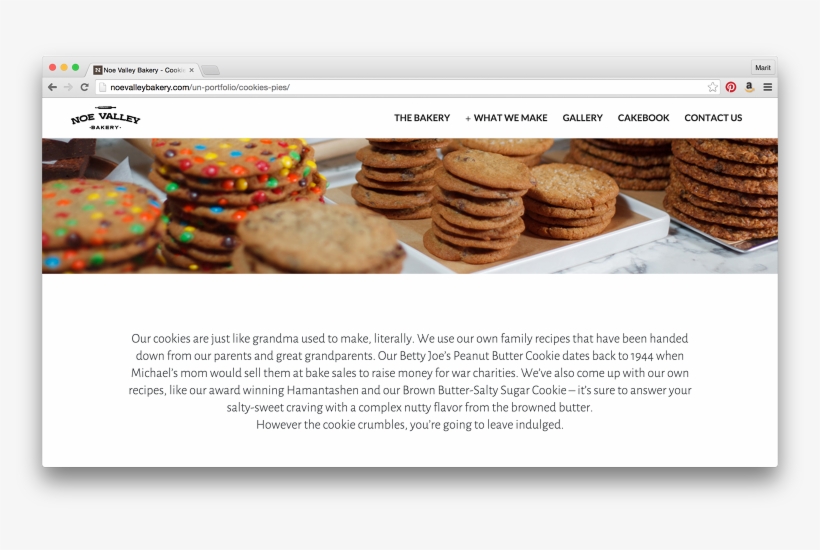 I Wrote All Of The Copy For The Noe Valley Bakery Website, transparent png