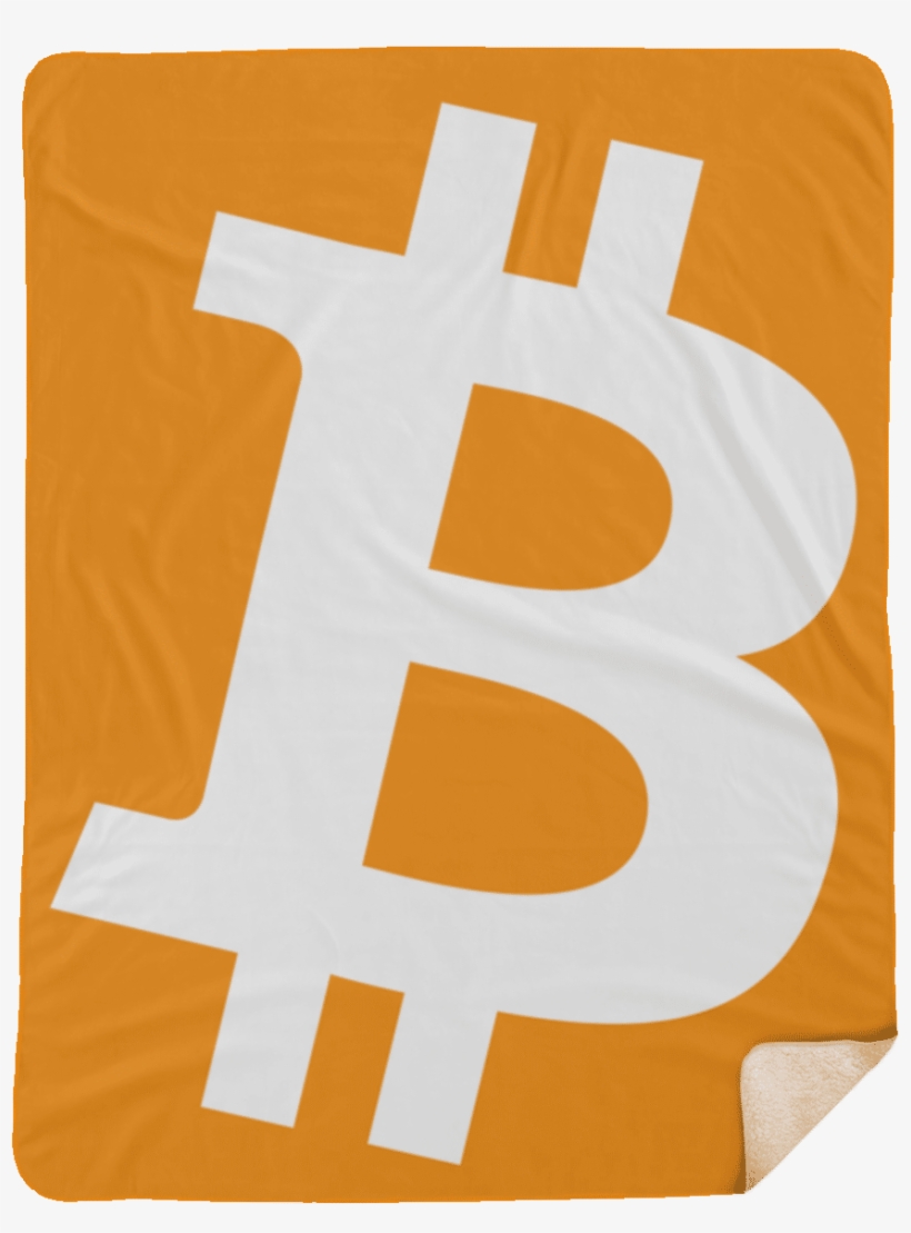 Bitcoin Symbol Premium Large 60 X 80 Sherpa Blanket, transparent png