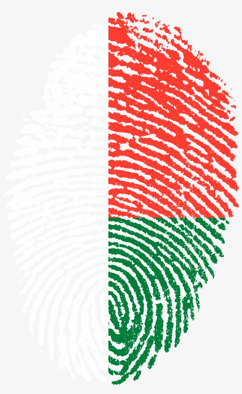 Madagascar Flag Fingerprint Country, transparent png