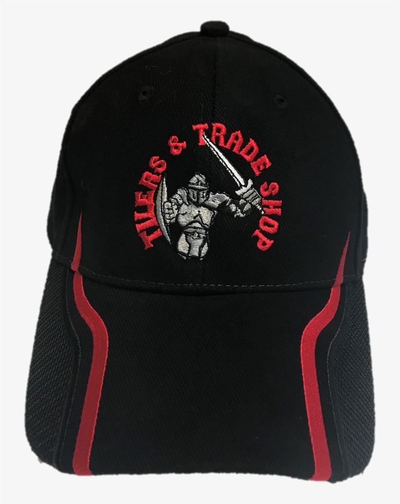 Red Stripe Baseball Cap, transparent png