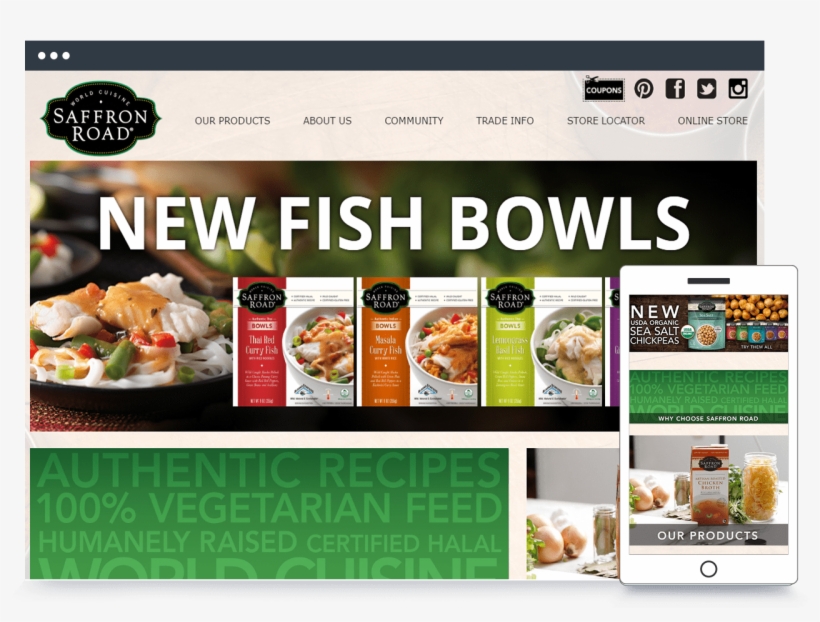 Saffron Road Food Mockup, transparent png