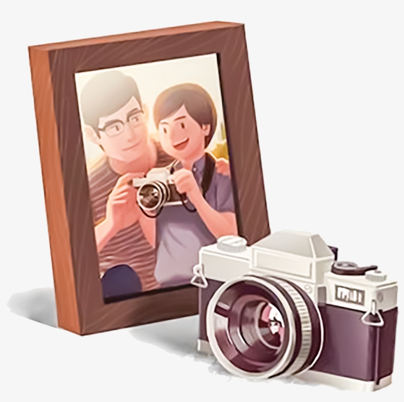 Hand Drawn Cartoon Camera Decoration Vector, transparent png