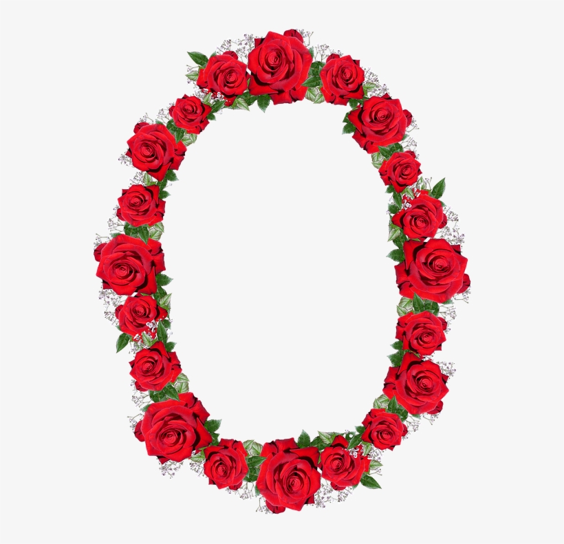 Frame, Border, Red, Roses, Floral, transparent png
