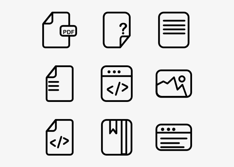 File Type And Content Assets, transparent png