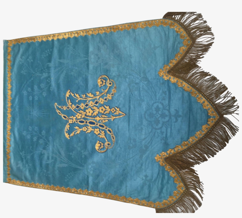 Blue & Gold Banner, transparent png