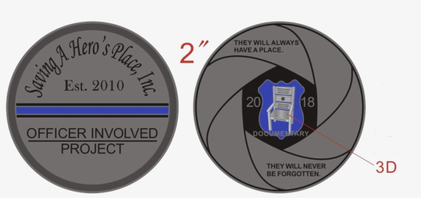 Saving A Hero's Place Documentary Challenge Coin, transparent png