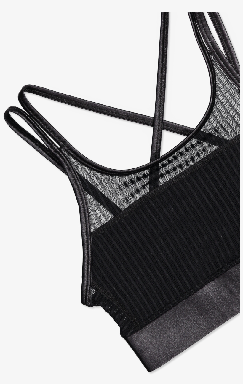 Mirage Cami Bra Black Mesh, transparent png