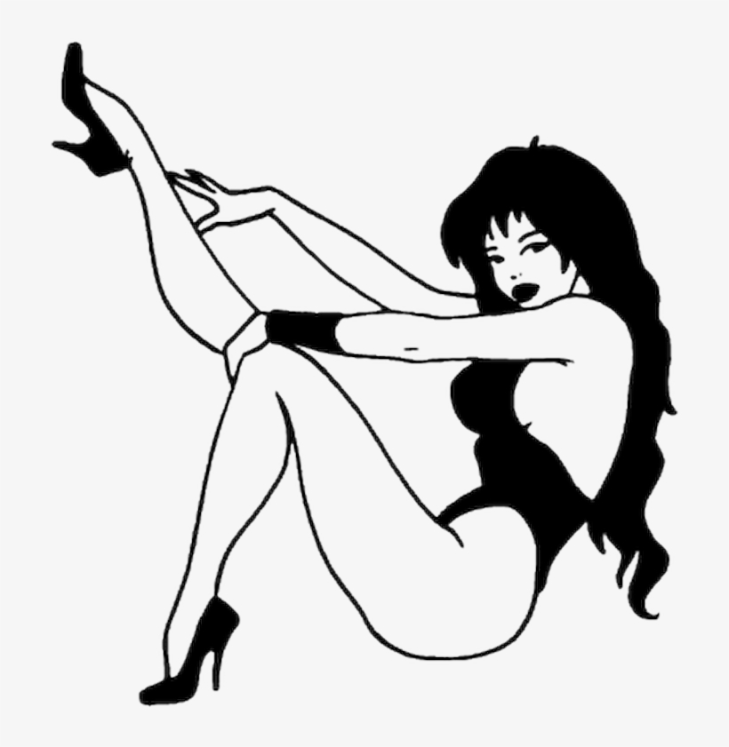 Sexy Pinup Decal, transparent png