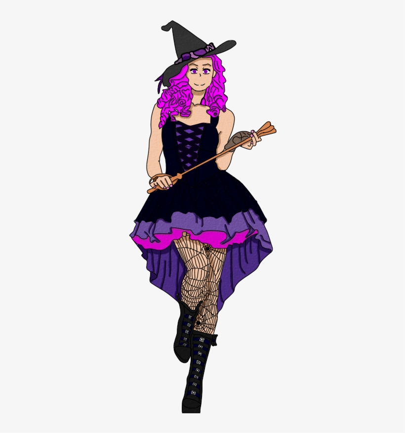 Bruja/witch Angelica Pintada/painted, transparent png