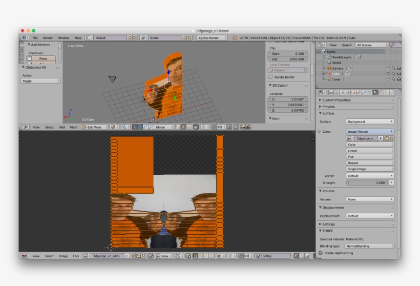 3dgeorgeobject V1 Screen, transparent png