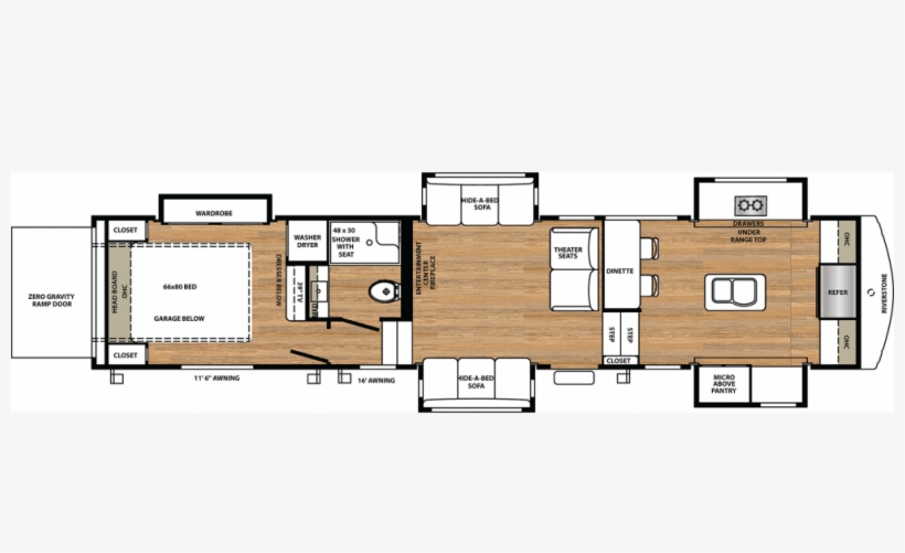 2019 Riverstone 39fkth Floor Plan Img, transparent png