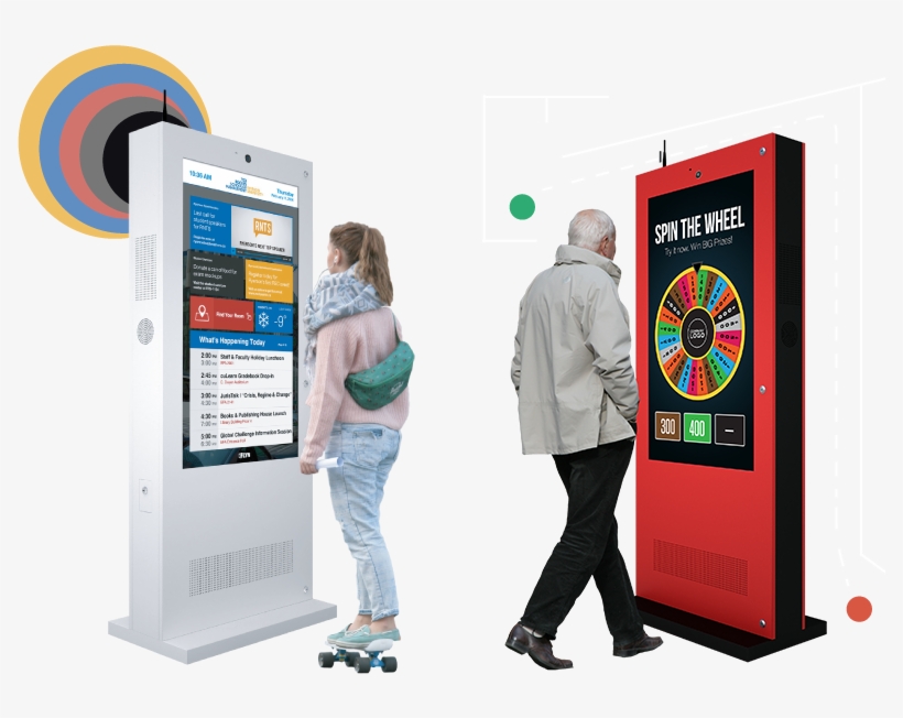 Digital Display Kiosk, transparent png
