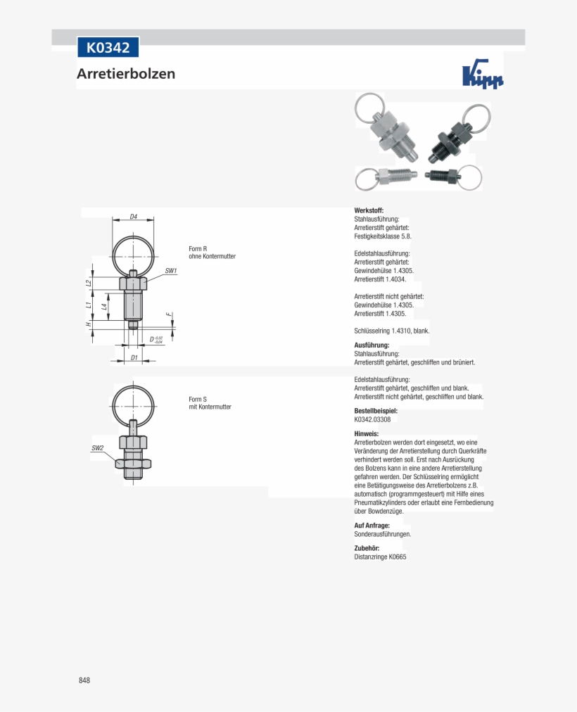 Kipp Katalog Bedienteile Normelemente Kurbeln Klemmhebel, transparent png